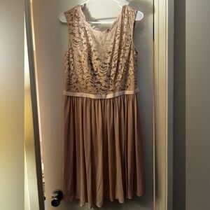 David’s bridal, bridesmaids dress, Color cameo, size 12